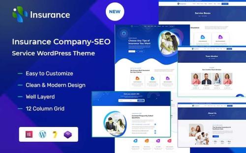 Insurance - Insurance & SEO WordPress Theme theme free